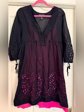 INC International Concepts Eyelet Mini Dress